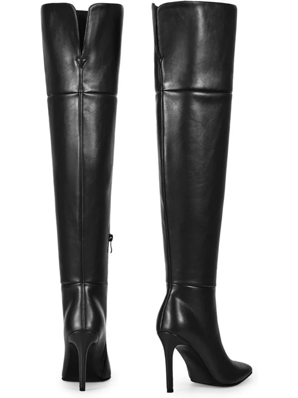 Women's Black High Heel Over the Knee Boots Comfortable Fashion Stiletto Heels